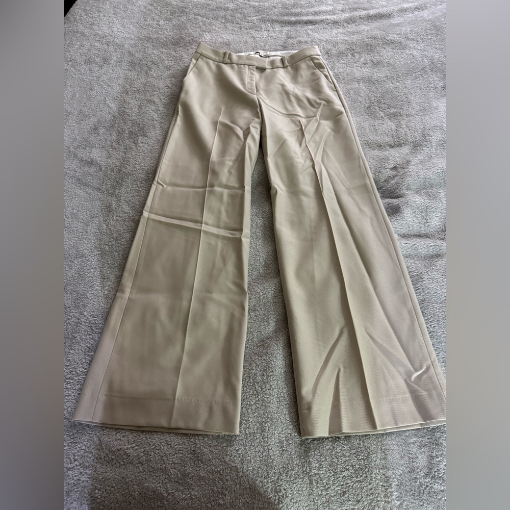 Banana Republic Cream Wide-Leg Pants